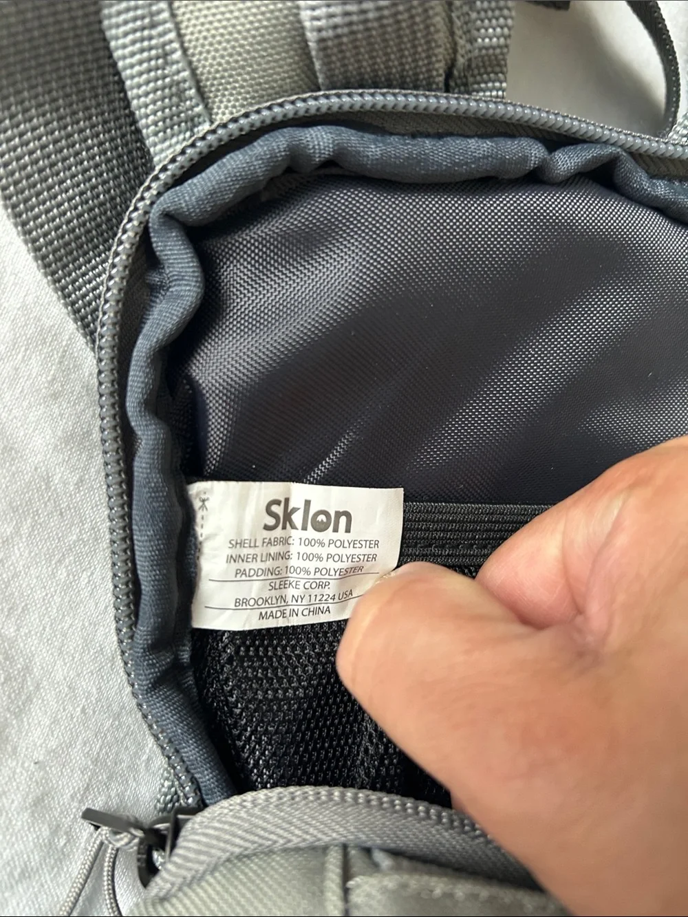 SkLO Blue and Gray Child Safety Harness Backpack, Like New.